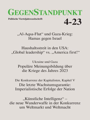 cover image of GegenStandpunkt 4-23